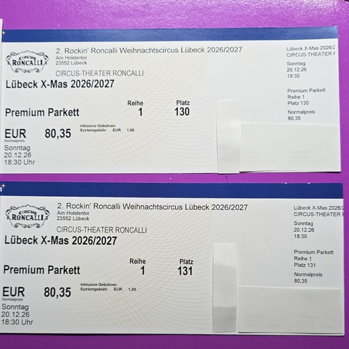 Tickets rockin roncalli - tickets,