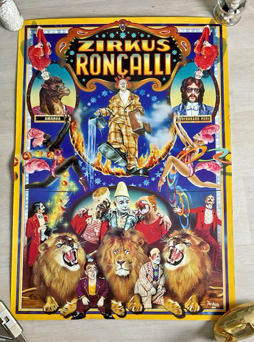 Zirkus roncalli plakat 1975 - zirkus,